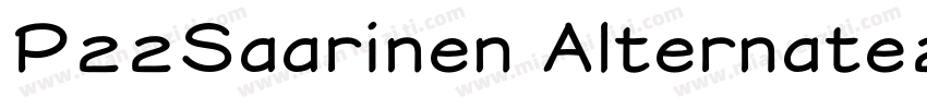 P22Saarinen Alternate2字体转换
